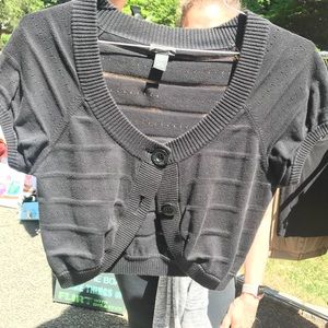 Kenneth Cole Black mini cardigan!